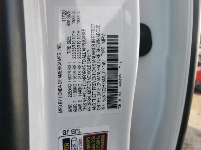 2021 ACURA RDX ADVANC - 5J8TC2H78ML017149