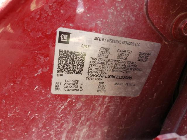 1GKKNPLS0KZ122988 GMC Acadia Denali