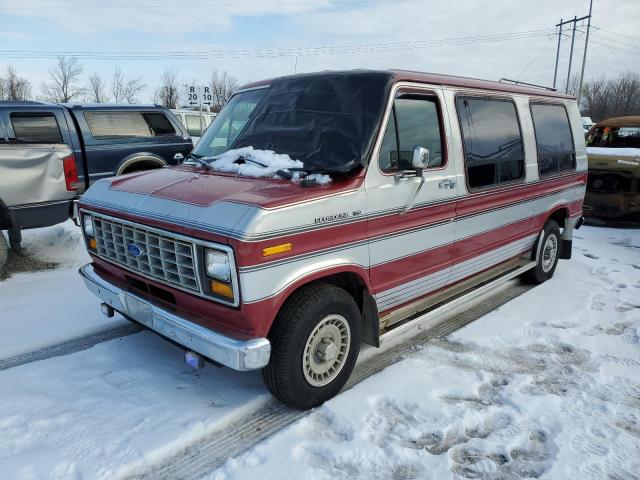 Salvage cars for sale from Copart Leroy, NY: 1989 Ford Econoline E150 Van