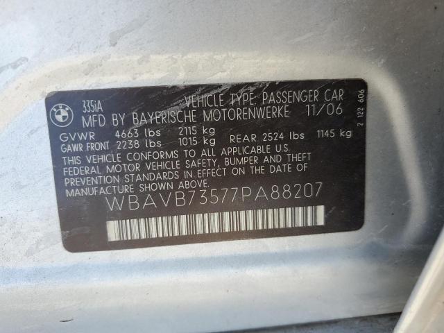 WBAVB73577PA88207 BMW 335 I