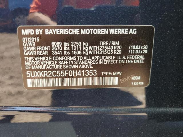 2015 BMW X5 SDRIVE3 - 5UXKR2C55F0H41353