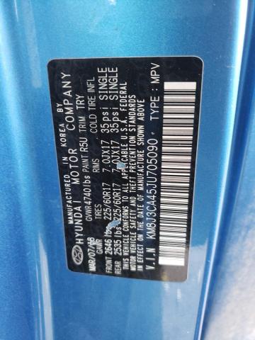 KM8J3CA45JU705090 Hyundai TUCSON SEL