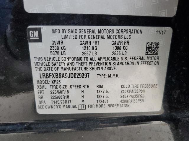 2018 BUICK ENVISION P - LRBFXBSA9JD029397