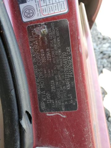 KNAFE122785549710 KIA Spectra