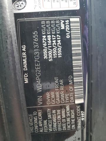 2016 MERCEDES-BENZ METRIS - WD4PG2EE7G3137655