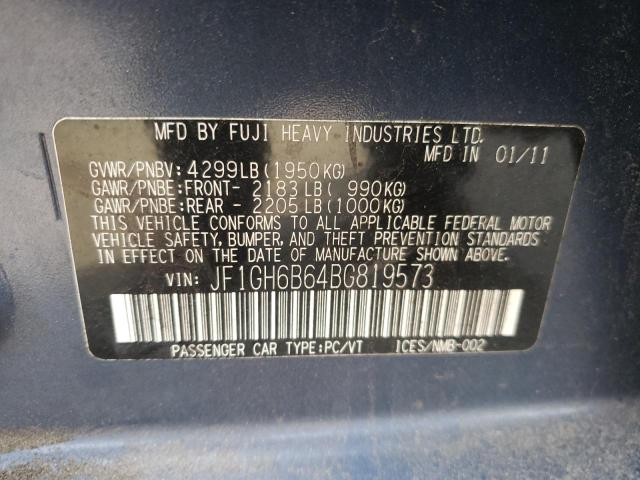 JF1GH6B64BG819573 Subaru Impreza 2.5i Premium