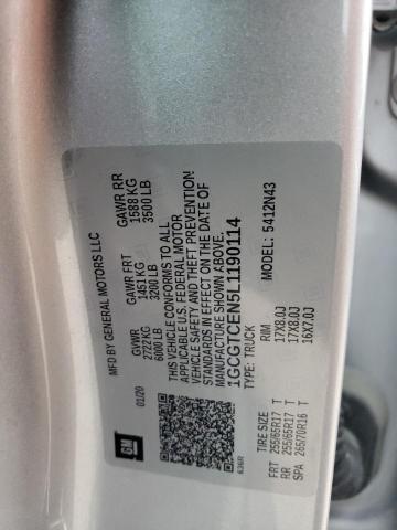 2020 CHEVROLET COLORADO L - 1GCGTCEN5L1190114