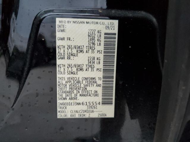 1N6ED1EJ3NN615554 Nissan FRONTIER S