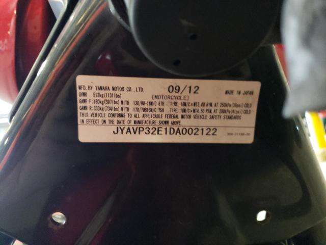 2013 YAMAHA XVS1300 CT JYAVP32E1DA002122