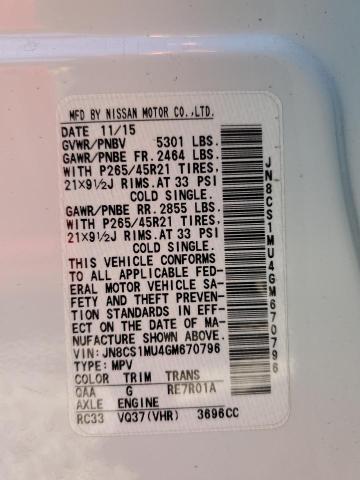 JN8CS1MU4GM670796 Infiniti QX70