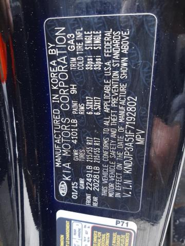 KNDJP3A51F7192802 KIA SOUL +