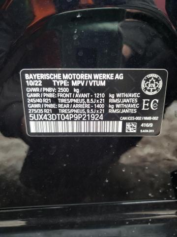 2023 BMW X4 M40I - 5UX43DT04P9P21924