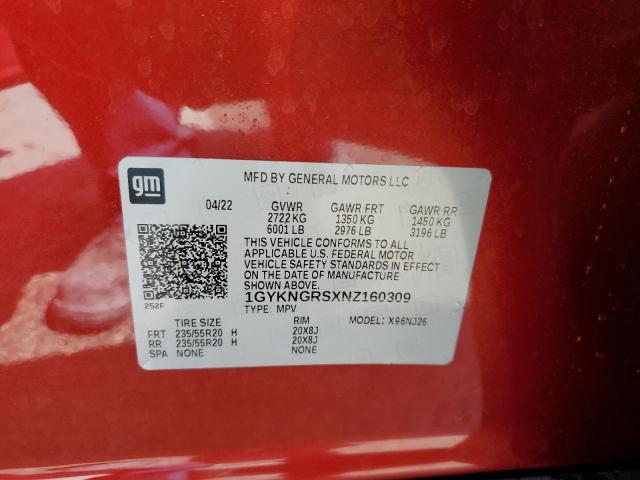 2022 CADILLAC XT5 SPORT - 1GYKNGRSXNZ160309