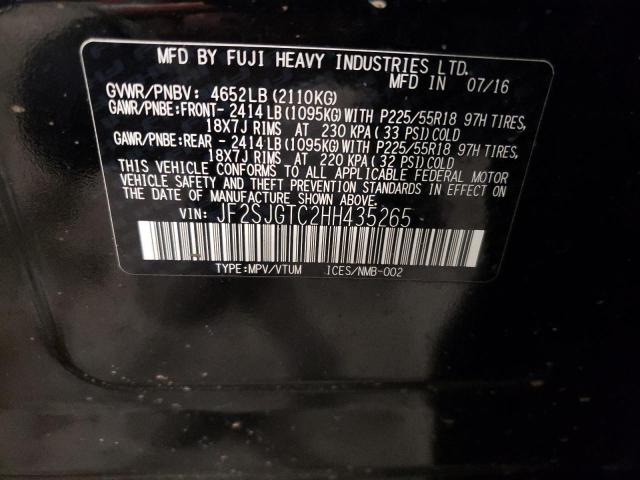 2017 SUBARU FORESTER 2 - JF2SJGTC2HH435265