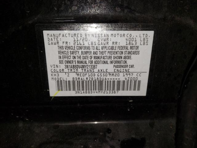 3N1AB8DV4MY213387 Nissan SENTRA SR