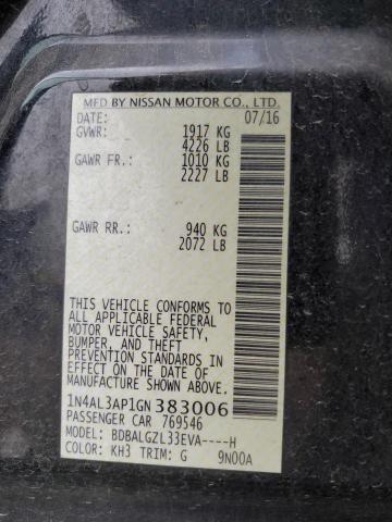 1N4AL3AP1GN383006 Nissan ALTIMA 2.5