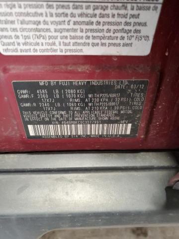 4S4BRBKC0C3277991 Subaru Outback 2.5i Limited