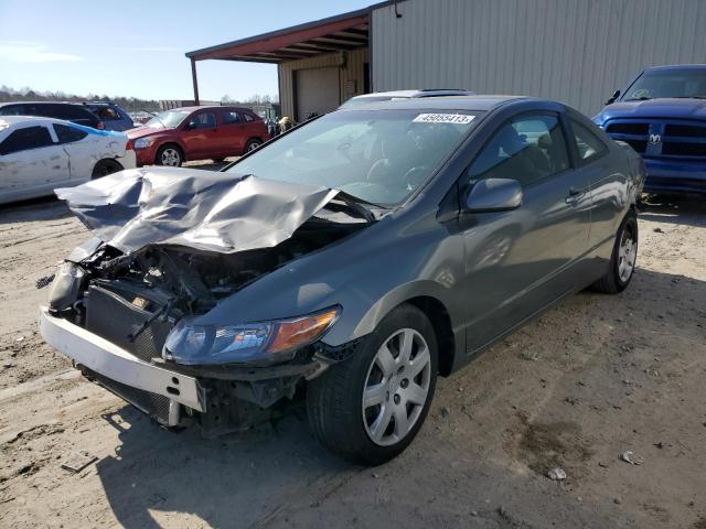 2008 Honda Civic Lx Gray vin: 2HGFG12638H516634