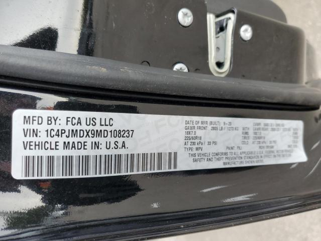 1C4PJMDX9MD108237 Jeep Grand Cher