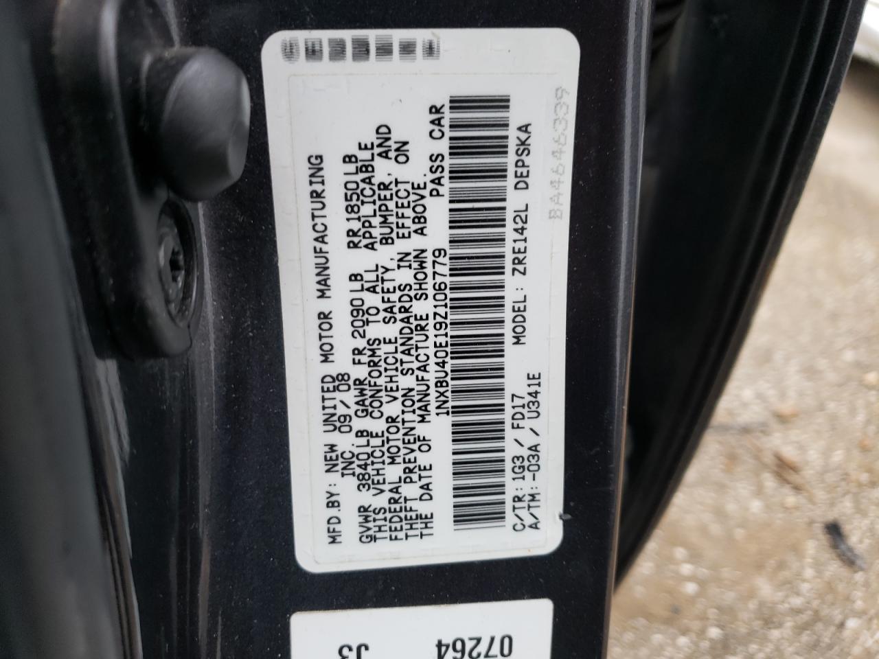 1NXBU40E19Z106779 2009 Toyota Corolla Base
