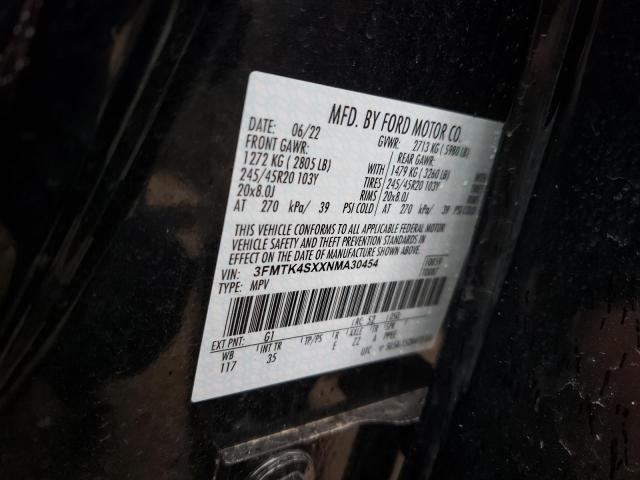 2022 FORD MUSTANG MA - 3FMTK4SXXNMA30454