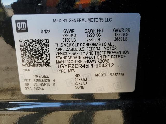 1GYFZER45PF104312 Cadillac XT4