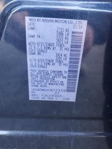 5N1AR2MN1EC677359 Nissan Pathfinder S