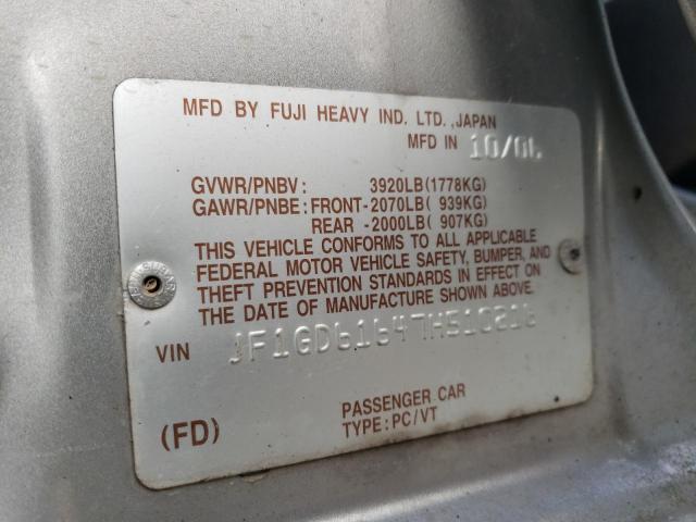 JF1GD61647H510216 Subaru Impreza 2.5i