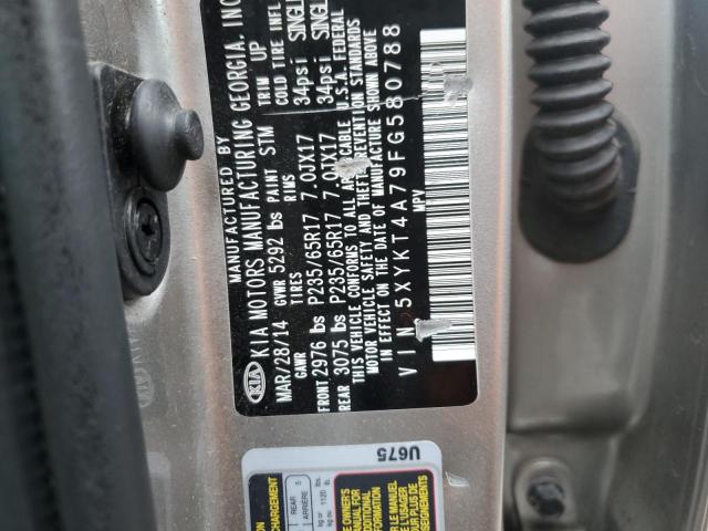 5XYKT4A79FG580788 KIA SORENTO LX