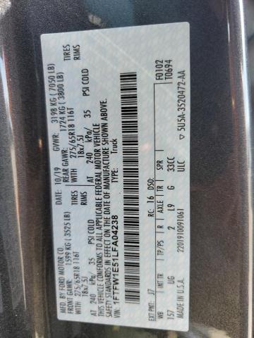 2020 FORD F150 SUPER - 1FTFW1E51LFA04238