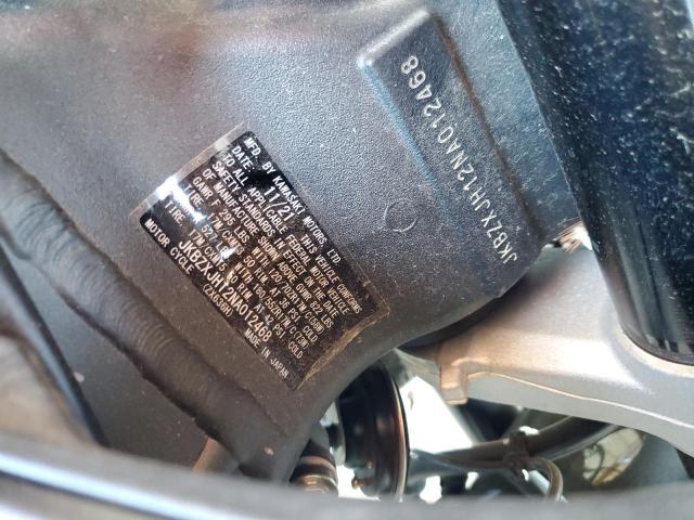 2022 KAWASAKI ZX636 K - JKBZXJH12NA012468