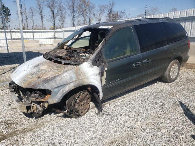 Salvage cars for sale at Spartanburg, SC auction: 2001 Chrysler Town & Country LX