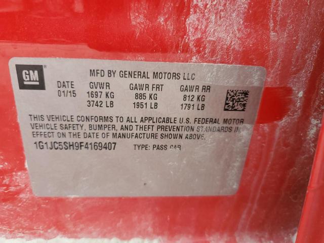 2015 CHEVROLET SONIC LT - 1G1JC5SH9F4169407