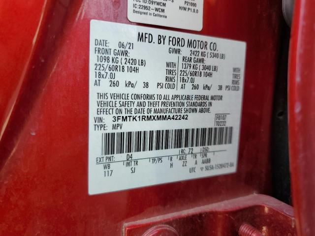 3FMTK1RMXMMA42242 Ford Mustang Mach-e Select