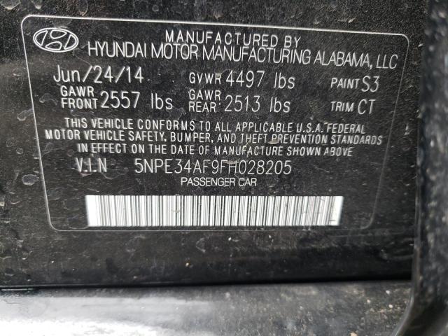 5NPE34AF9FH028205 Hyundai Sonata Sport