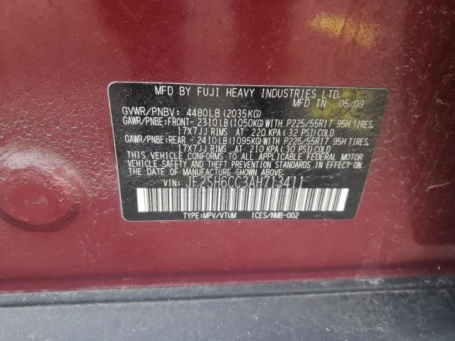 JF2SH6CC3AH713411 Subaru Forester