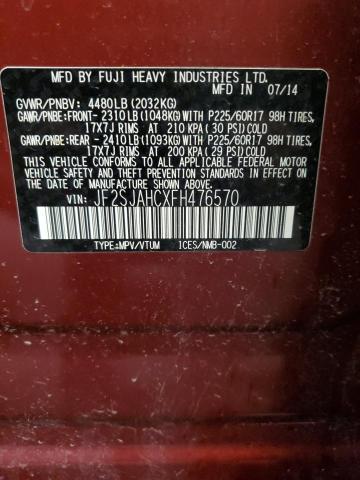 JF2SJAHCXFH476570 Subaru Forester