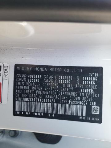 2019 HONDA CLARITY TO - JHMZC5F3XKC004523