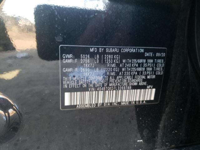 2020 SUBARU OUTBACK ON 4S4BTGKD7L3269748