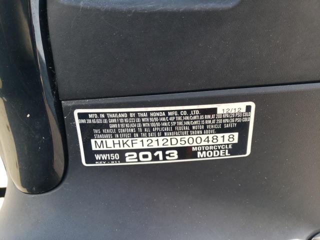2013 HONDA PCX 150 - MLHKF1212D5004818