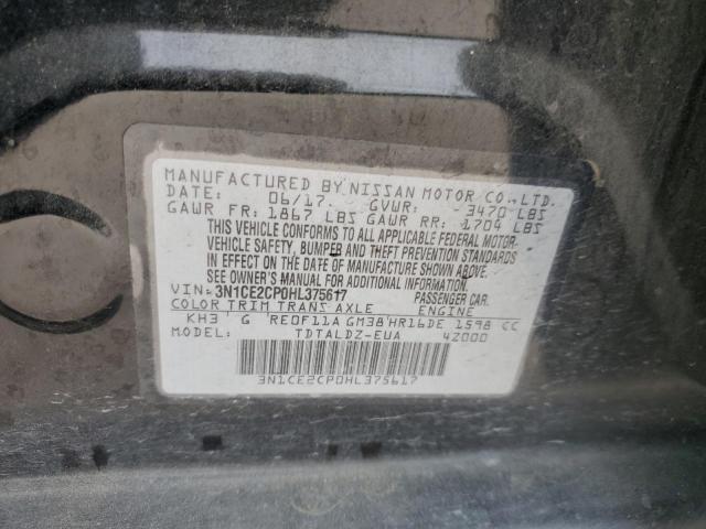 3N1CE2CP0HL375617 Nissan Versa Note S