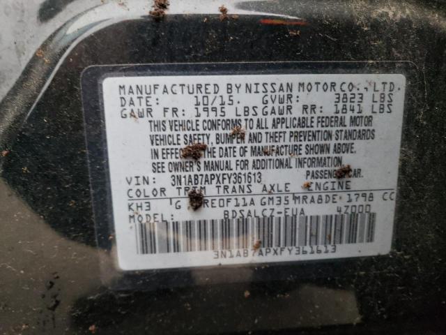 2015 NISSAN SENTRA S - 3N1AB7APXFY361613