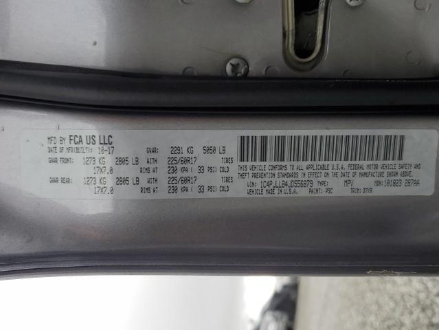 1C4PJLLB4JD556879 Jeep Cherokee Latitude Plus