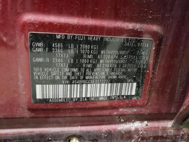 4S4BRBCC6E3272232 Subaru Outback 2.5i Premium