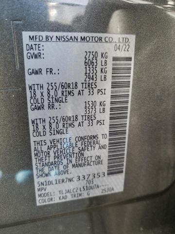 2022 INFINITI QX60 PURE 5N1DL1ER7NC337353