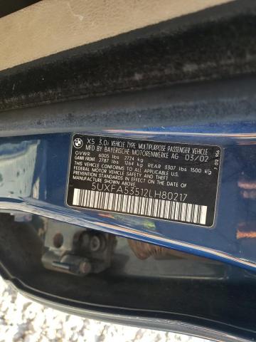 5UXFA53512LH80217 BMW X5 3.0I