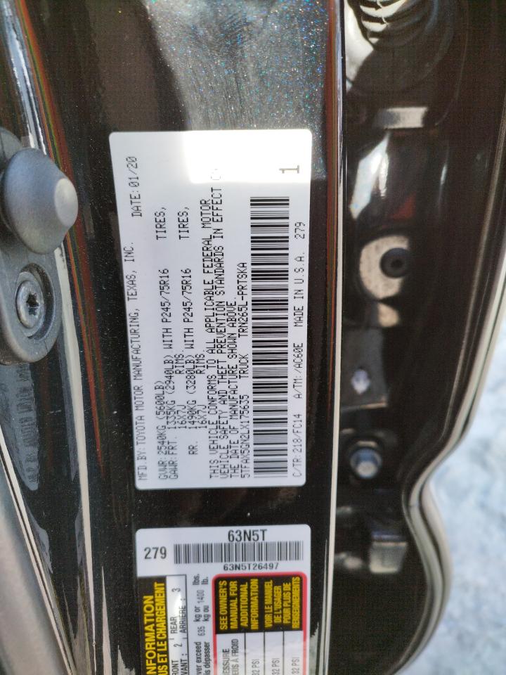 5TFAX5GN2LX175635 TOYOTA TACOMA 2020