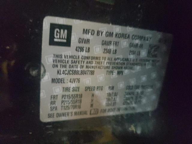 KL4CJCSB8LB047788 Buick Encore Essence