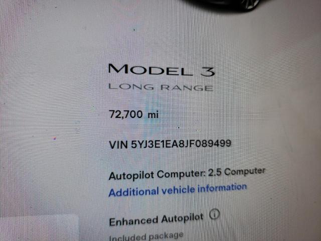5YJ3E1EA8JF089499 Tesla MODEL 3