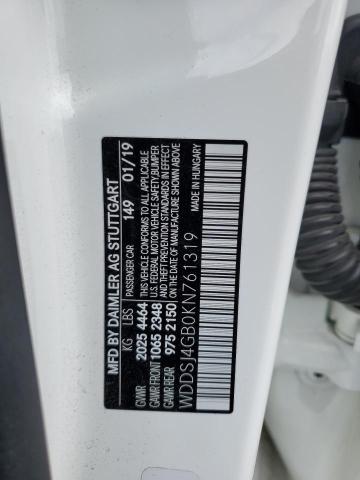 WDDSJ4GB0KN761319 Mercedes-Benz CLA 250 4MATIC